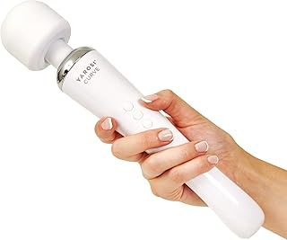 Yarosi Cordless Curved Therapeutic Massager - 8 Powerful Speeds & 20 Patterns - for Muscle Aches & Sports Recovery - Rechargeable - Wireless & Travel Friendly - White
