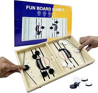 Fast Sling Puck Game,Slingshot Hockey Game, Board Game Toy,Funny Table Games,Parent-child Interactive Toy, Football Board Games for Adults & Kids