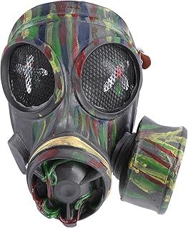 NUOBESTY Halloween Punk Gas Mask Punk Halloween Costume Cosplay Props Scary Steampunk Dress up Masquerade Mask Headwear Party Favor