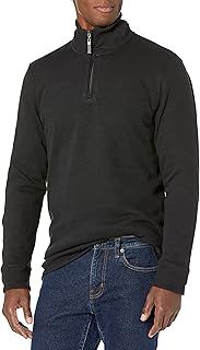 Amazon Essentials Men's Quarter-Zip French Rib Jumper