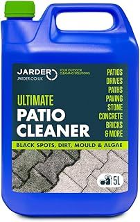 Ultimate Patio Cleaner for Stone, Sandstone, Paths, Steps, Block Paving, Concrete Flags and More 5L - Cleans Dirt, Black Spots and Grime - Restores Colour