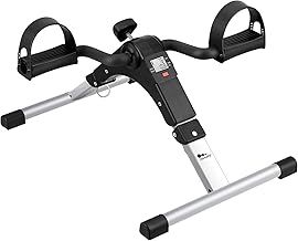 Himaly Mini Exercise Bike Portable Pedal Exerciser Gym Fitness Leg Arm Training Adjustable Resistance with LCD Display for Women and Men