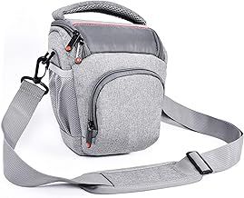 FOSOTO Anti-Shock DSLR/SLR Camera Bag Waterproof with Rain Cover Compact Camera Shoulder Bags Cases Compatible for Canon Sony Nikon Fujifilm Lens & Flash