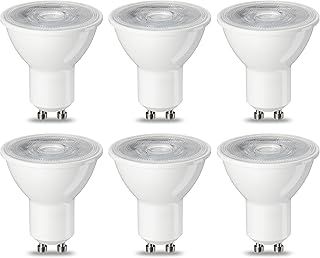 Amazon Basics LED GU10 Spotlight Bulb, 4.7W (Equivalent to 50W), Warm White, Non Dimmable - Pack of 6