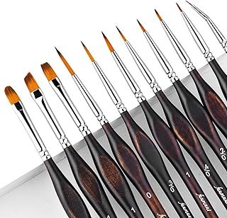 Detail Paint Brush Set-11PCS Fine Paint Brushes,Miniature Micro Paint Brushes for Miniature Figure,Model Painting,Fine Detailing,Art Painting