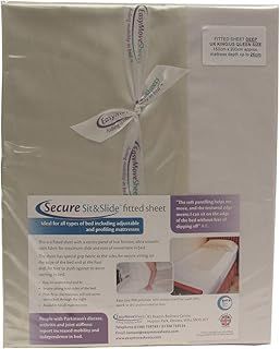 NRS Healthcare Secure Sit and Slide Fitted Sheet - KING SIZE (Deep Mattress) (Eligible for VAT relief in the UK)