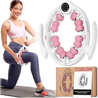 Cellulite Massage Roller - Effective Anti-Cellulite Massager w/Detachable Roller Handles for Thighs, Legs & Buttocks - Fascia Massage Tool for Lymphatic Drainage & Deep Tissue Therapy by Cozlow