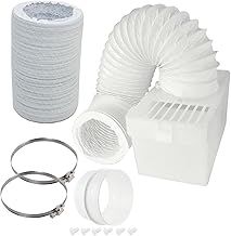 SPARES2GO Universal Tumble Dryer Condenser Vent Box & Extra Long Hose Kit with Connection Ring (7 Metres)