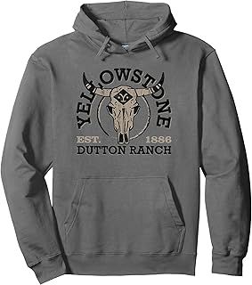 Yellowstone Dutton Ranch Bull Skull Logo V1 Pullover Hoodie