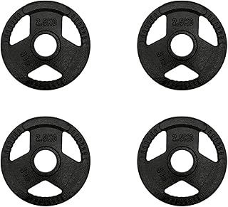 Chase Fitness TRI-GRIP Cast Iron 2" Olympic Disc Weight Plates 2.5KG - 20KG (2.5kg x 4)