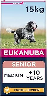 Eukanuba Complete Dry Dog Food for Senior Medium Breeds with Fresh Chicken 15 kg