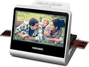Film Scanner with Large 5” LCD Screen, High Resolution 22MP Negatives Film and Digitizer,Converts B&W /135/110/126 KPK Negative and Super 8/Monochrome Slides into Digital JPEG Photos