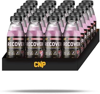 CNP Professional Recover Shake N Take, Post Exercise Recovery Drink, 23g Protein, 24 Bottles and Servings, 3 Great Flavours (Strawberry)