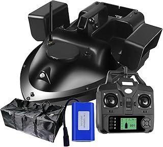 HXZB Fishing Bait Boat with GPS, Remote Control Bait Boats for Carp Fishing, 500M RC Fishing Boat with 12000mah Battery & Free Carry Bag