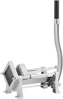 Royal Catering RCKS-3 Chip Cutter Potato Cutter Vegetable Cutter (Includes 3 Blade Inserts 8 x 8/10 x 10/12 x 12, Manual, Table and Wall Mounting, Stainless Steel and Aluminium, Stable)