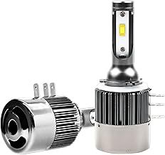 H15 LED HeadLight Bulbs Canbus Error Free 120W 12V 24V CSP-Chips 12000LM/pair 6500K White H15 LED Plug and Play Conversion Kit Hi/Lo Bulbs Halogen Xenon Replacement (2pcs)