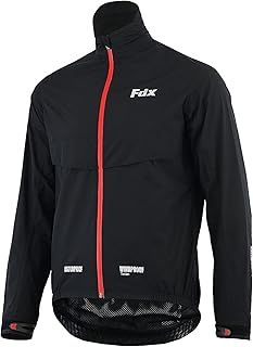 FDX Men's Waterproof Cycling Jacket – Running Reflective Rain Coat – Winter Windproof, Lightweight, and Breathable for Sports, Gym, Workouts, Walking, and Hiking