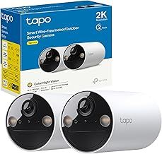 Tapo C410 (2-Pack) 2K Battery Security Camera Outdoor Wireless, Indoor & Outdoor CCTV Camera, Colour Night Vision, No Monthly Fee, AI Detection, IP65 Weatherproof, Works with Alexa & Google