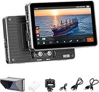 VILTROX DC-X3 2000Nits Camera Field Monitor Touchscreen with 6 Inch Full HD1920x1080 IPS 4K HDMI/3G-SDI Loop in/Out,3D LUTs Peaking Focus Assist, 160° Super Wide View Angle, Sunshade Hood, Battery