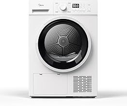 Midea MDG09EH80/1 Freestanding Heat Pump Dryer, 8kg load, 16 Programmes, Auto-Dry, Anti-Crease, Delay Start, Child Lock, White