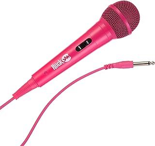 RockJam RJMC303-PK Karaoke Microphone Wired Unidirectional Dynamic Microphone with Three Metre Cord - Pink