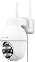 2K Security Camera Outdoor, 360° CCTV Camera, Home Security WiFi Camera with Color Night Vision, Pan-Tilt View, App Notification, 2-Way Audio Y4
