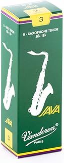 Vandoren Java Tenor Saxophone Reeds - Box of 5 - Strength 3