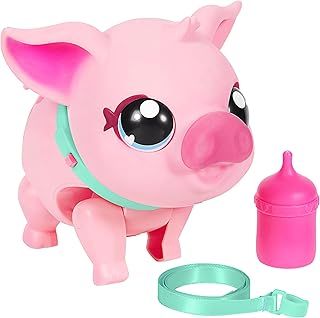 Little Live Pets - My Pet Pig | Soft and Jiggly Interactive Toy Pig That Walks, Dances and Nuzzles. 20+ Sounds & Reactions. Batteries Included. For Kids Ages 4+.