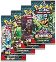 Pokémon TCG Twilight Masquerade Booster Packs x4 – Official Scarlet & Violet Series | 10 Cards per Pack | Gift for Kids, Collectors & Pokémon Fans | Chance for Ultra Rare & Gold Cards