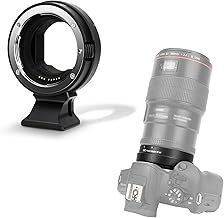 JJC EF to EOS R AF Adapter, EF EF/S DSLR Lens to RF Mount Camera Adapter, Metal Mount Detachable Tripod Foot 1/4"-20 Screw Compatible with Canon EOS R1 R Ra RP R3 R5II R5 R5c R6 R6II R7 R8 R10 R50