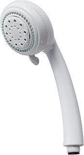 Blue Canyon Sirius Shower Head, High-Pressure Water Flow, Premium Plastic Shower Head for Bath with Anti-Block Nozzles, Customised Bathing with 3 Mode Shower Spray, Easy to Install and Clean (White)