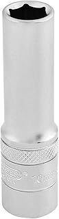 Draper 10MM6PT DEEP Socket 3/8 DR-PK 16579 3/8" Sq. Dr. Metric Deep Sockets (Micro Satin Chrome)