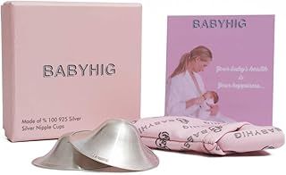 The Orginal Silver Nursing Cups – Silver Nipple Shields for Breastfeeding - Nipple Guards Protector for Breastfeeding - Nipple Shields for Nursing Newborn – Nickel Free – 925 Silver