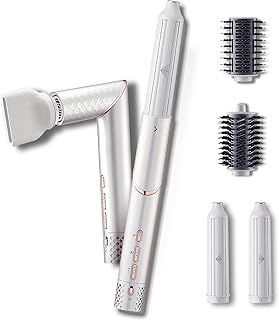 GLAMUP 5 in 1 Flexible Air Wrap Hair Styler- Magic Styler, Hot Air Brush, Advanced High Speed Hair Dryer, No Heat Damage, for All Hair Types, Perfect for Travel, Gift Set