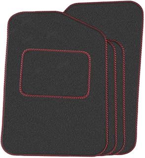 Precision 500 Logo On Black Car Mats For Fiat 500 2013-2020 Classic Silver Twist - SS Mats
