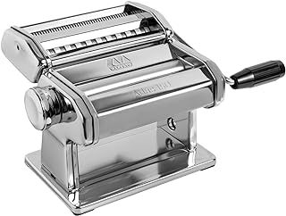 Marcato Pasta Machine, Pasta Maker, Pasta Roller for Handmade Fresh Pasta, Made in Italy, Chromed Steel, for Lasagna, Fettuccine, Tagliolini, Compatible with 12 Extra Pasta Shapes. Model: Atlas 150