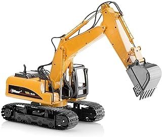 Top Race Metal Diecast Construction Excavator Toy - Realistic Model Digger Tractor, 1:40 Scale - Suitable for Kids and Adults Ages 8 and Up