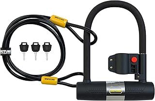SIGTUNA Bike Lock - Heavy Duty Bicycle U Lock Shackle and Mount Holder, for Road Bike, Electric Bike, Folding Bike, Mountain Bike