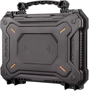 OAREA 5L Airsoft Gun Safety Case with Foam Padded Pistol Camera Protective Case Waterproof Tactical Gun Pistol Hard Shell Box