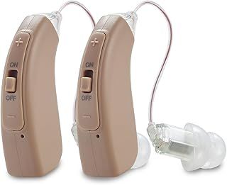 WEIYII Digital Rechargeable Sound Device for Seniors with Noise Cancellation, 4 Modes, Adjustable Volume,Fast Charging,2-Pack