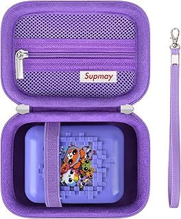 Carrying Case for Bitzee/Disney Interactive Toy/Magicals Interactive Toy Digital Pet, Gifts For Virtual Pet Enthusiast/Girls & Boys, Travel Case with Mesh Pocket for Battery, Cable, Purple
