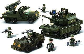 Sluban M38-B6800 Field Battle Forces Army Set with 7 Mini-Figures (602 Pieces)