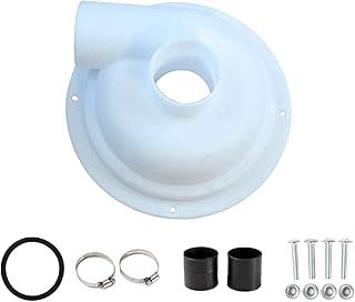 Vacuum Dust Separator Cyclone Lightweight Sawdust Woodworking Easy to Install DIY Dust Collector Cyclone Cover, White, 197mm
