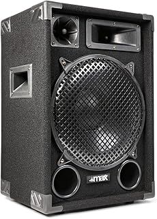 MAX SP12 12" Passive DJ Speakers, 700W High Power PA System with Bass Reflex, Dual Jack/Clip Terminals, Professional DJ PA Speakers Ideal for Mobile DJs & for Live Sound, Parties, Events, and More