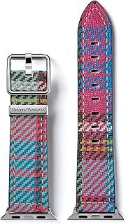 Vivienne Westwood Womens Time Machine Apple Watch Strap 22mm, Compatible with Apple Watch 38mm 40mm 41mm, Series 9 8 7 6 5 4 3 2 1 SE Replacement Strap