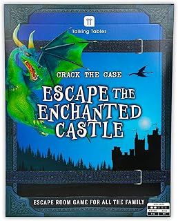 Talking Tables Escape The Enchanted Castle Rescue the Dragon -Escape Room Game, Crack the Case Puzzle, Clues, QR Codes Family Games for Kids Brain Teaser Puzzles Ages 9+, 1-6 Players