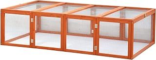 6ft Wooden Folding Large Pet Run Enclosure - for Rabbits, Guinea Pigs