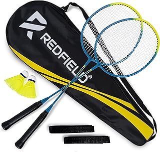 Redfield Badminton Set for Outdoor Backyard Games - 2 Badminton Rackets - 2 Shuttlecocks - Carry Bag - Complete Set for 2 Players