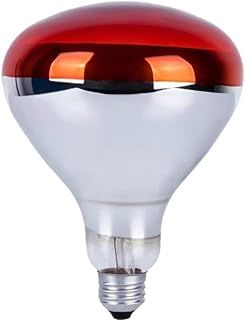 Infrared Heat Lamp Chick - Chickens Tortoise Heat Red Light for Brooder Outdoor Dogs Poultry Bathroom Infrared Incandescent Light Bulb R125 250W