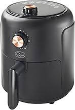 Quest 33870 2.3L Small Air Fryer/Manual Dial Controls/Non-Stick Detachable Food Basket / 60 Minute Timer/Cool Touch/Auto-Shut Off & Overheat Protection / 1000W